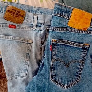 Bundle  Men's Levis Vintage 514 33W 30L and Wrangler 33W 30L